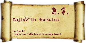 Majláth Herkules névjegykártya